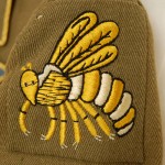 1940: Members of Tech’s ROTC unit wore olive-colored wool uniforms with blue trim and gold piping, the right shoulder sporting a U.S. ROTC emblem and the left bearing an embroidered yellow jacket insignia.